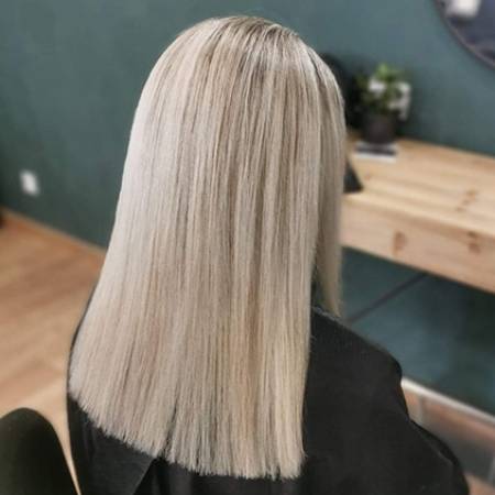 blond polaire,olpalex,coiffeur chartres,coloriste