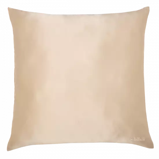 taie d'oreiller en soie/microfibre beige chillsilk